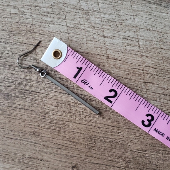 Bar drop earrings - Picture 6 of 6